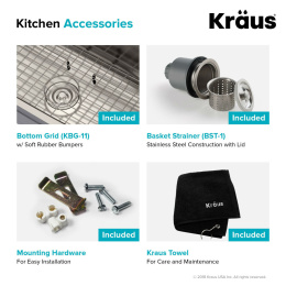 Мойка для кухни Kraus KBU11 Premier сатин
