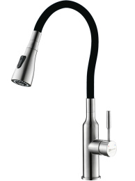 Смеситель для кухни Lemark Expert LM5082S-Black, сталь/черный