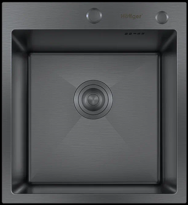 Мойка для кухни Hoffger HFG-4550 (HFG-4550B) черный