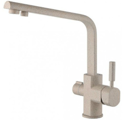 Смеситель Kaiser Decor 40144-4 песочный мрамор под фильтр для кухни