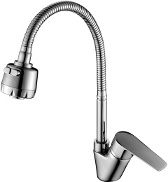Смеситель для кухни с гибким изливом Rossinka S35-26