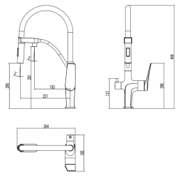Смеситель для кухни Lemark Comfort LM3074C-Gray