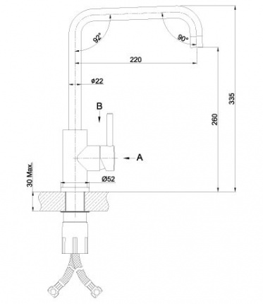 Смеситель для кухни Lemark Expert LM5077S