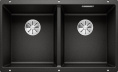 Мойка Blanco Subline 350/350-U черный, отводная арматура InFino®