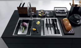 Мойка Franke Box Center BWX 220-54-27 TL рабочий центр справа, вентиль-автомат