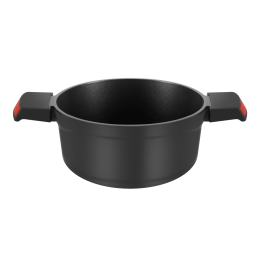 Кастрюля с крышкой MAUNFELD AURORA MF24ARR1CS из литого алюминия, 24*12см
