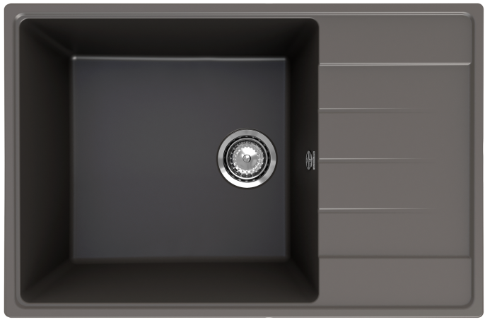 Мойка для кухни Ulgran Quartz Prima 760 асфальт
