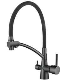 Смеситель для кухни Ledeme L4855U-12 графит