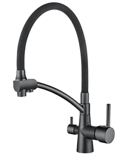 Смеситель для кухни Ledeme L4855U-12 графит