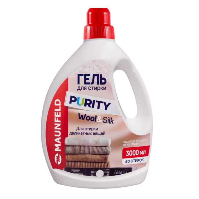 Гель для стирки Maunfeld Purity Wool&Silk 3000мл MWL3000PD