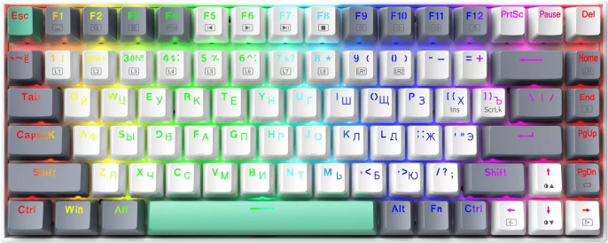 ПРОВОДНАЯ ИГРОВАЯ КЛАВИАТУРА MACHENIKE K500 B84 WHITE SE