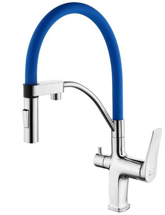 Смеситель для кухни Lemark Comfort LM3074C-Blue