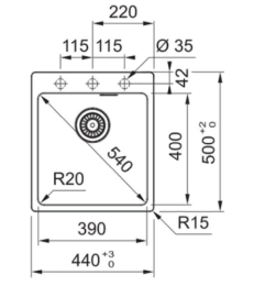 Мойка для кухни Franke MRG 610-39 белый