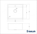 Мойка для кухни Oulin OL-F121X