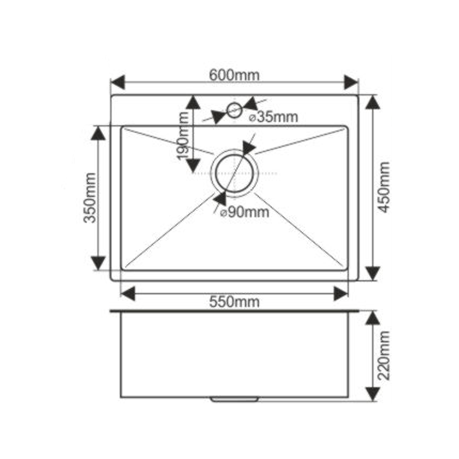 Мойка для кухни Melana ProfLine D6045H сатин