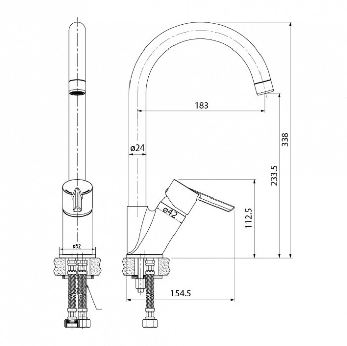 Смеситель для кухни Iddis K11SB0Ji05