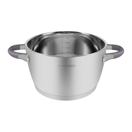Кастрюля MAUNFELD LEONA MF40LN01CR из нержавеющей стали со стеклянной крышкой, 20 см, 3,2 л.