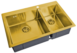 Мойка для кухни Zorg Steel Hammer SH 78-2-51-L Bronze