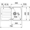 Мойка для кухни Franke Antea AZG 611-78 миндаль