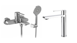 Комплект смесителей Kaiser Serio 05522+05311 хром