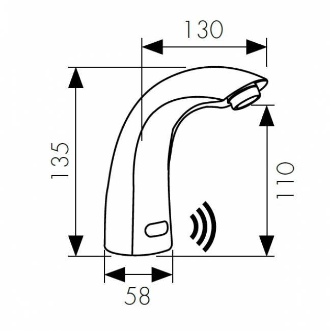 Сенсорный смеситель KAISER Sensor 38411