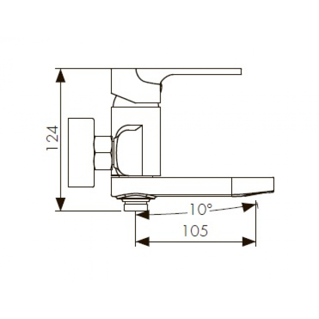Смеситель KAISER Linear 59022 хром для ванный