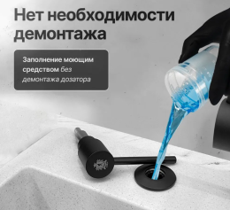 Дозатор для жидкого мыла Kern F049 Black