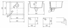 Мойка для кухни Schock Soho 50 Cristadur бронза