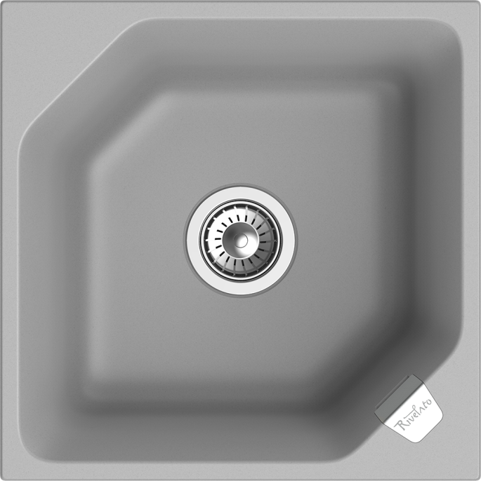Мойка для кухни Rivelato Locus 50 grigio metallizzato серый