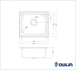 Мойка для кухни Oulin OL-203