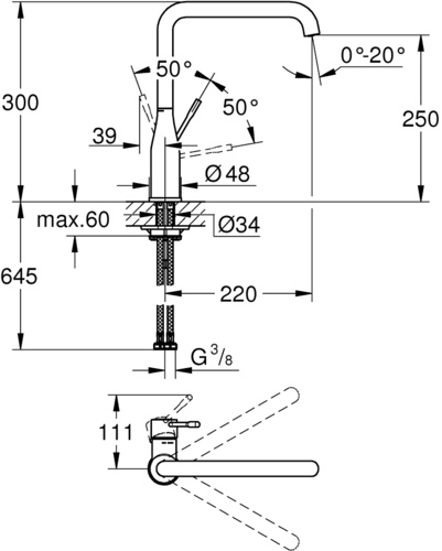 Смеситель для кухни Grohe Accent 30423000 хром