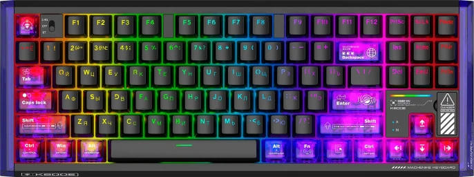 БЕСПРОВОДНАЯ ИГРОВАЯ КЛАВИАТУРА MACHENIKE K600E-B87 QUANTUM
