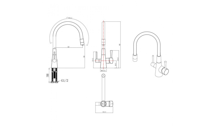 Смеситель для кухни Lemark Comfort LM3075GM