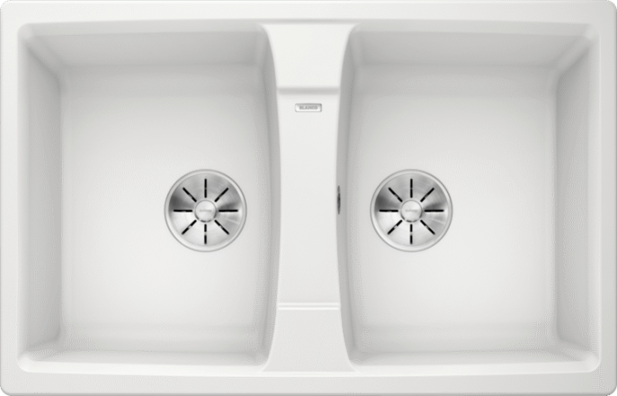 Мойка для кухни Blanco Lexa 8 белый, отводная арматура InFino