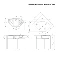Мойка для кухни Ulgran Quartz Marta 1000 асфальт