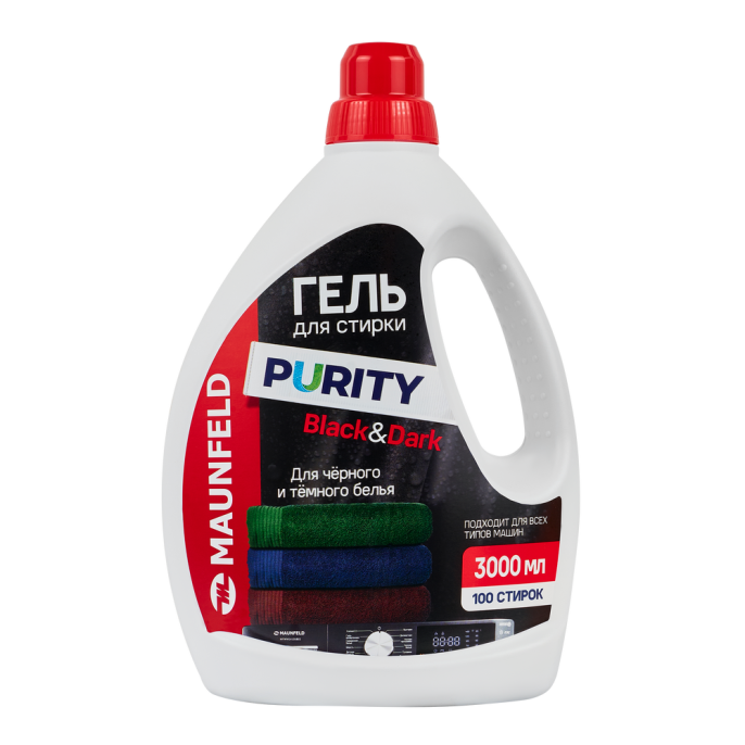 Гель для стирки Maunfeld Purity Black&Dark 3000мл MWL3000PB