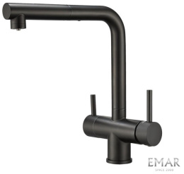 Смеситель для кухни Еmar 7017 Black