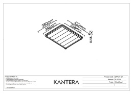 Поддон для сушки посуды Kantera Cayman DTR-27 StSteel