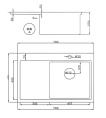 Мойка для кухни Hoffger HFG-7850 (HFG-7850B-R) черный