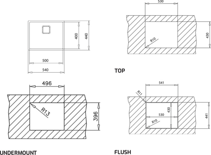 Мойка для кухни Teka Flexlinea RS15 50.40 полированная