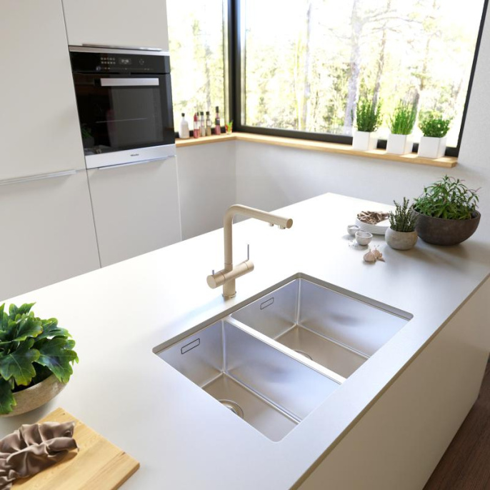 Смеситель для кухни Frap FX43752-20 бежевый