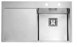 Мойка для кухни Alveus Stylux 50R BRS, чаша справа, клапан-автомат