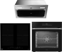 КОМПЛЕКТ HAIER ДУХОВОЙ ШКАФ HOQ-P16AS5GB + ИНДУКЦИОННАЯ ВАРОЧНАЯ ПАНЕЛЬ HHK-Y64TJVB + ВЫТЯЖКА HVX-BI664GBX