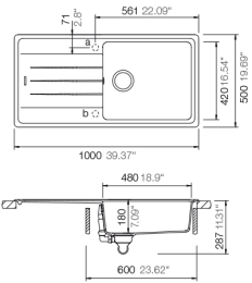 Мойка для кухни Schock Element 60D Large Cristalite альпина