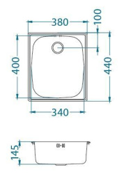 Мойка для кухни Alveus Basic 10 Nat слив 90