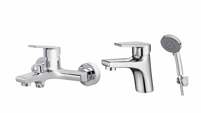 Комплект смесителей kaiser ECO 00011+00022 хром