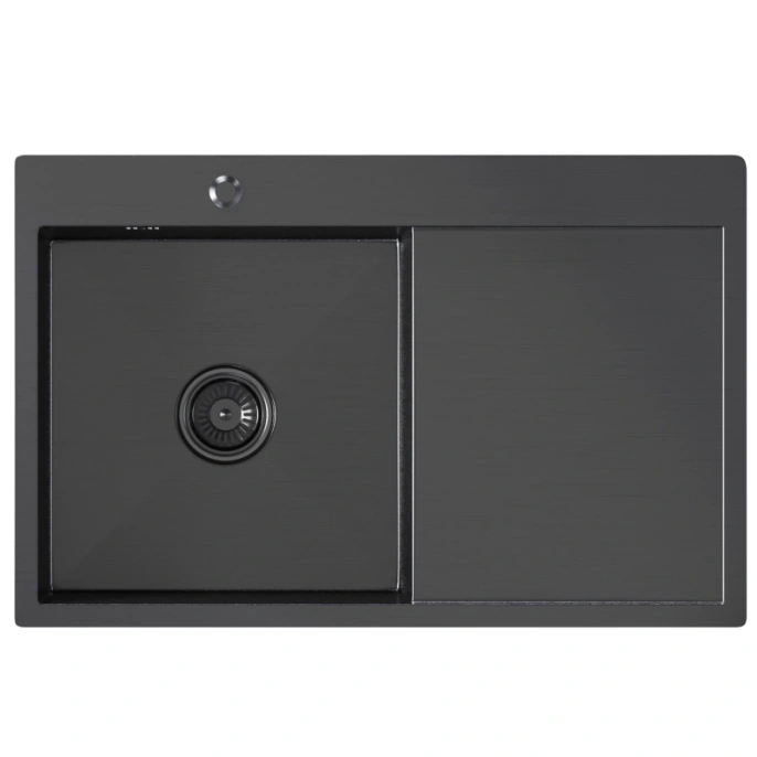 Мойка для кухни MIXLINE PRO 78х50 чаша левая графит