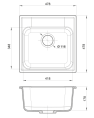 Мойка для кухни GranFest Quarz GF-Z48 белый