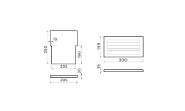 Держатель для досок Omoikiri FP-04 GB графит