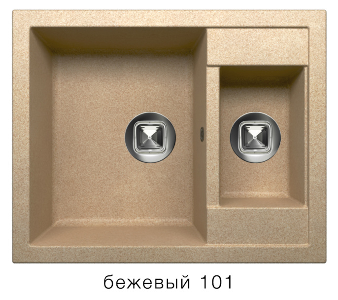 Мойка для кухни Tolero R-109 бежевый